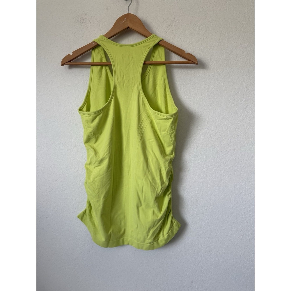 Athleta Speedlight Racerback Neon Yellow Tank Top Women's M Athliesure Workout - Picture 2 of 7